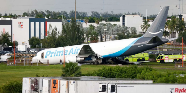US: 5 dead, 5 injured after Amazon cargo aircraft overruns runway in Miami, striking multiple vehicles