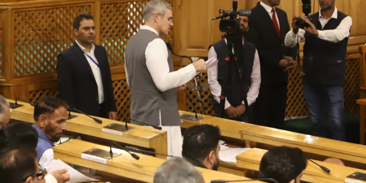 ‘Can’t our own PM give us statehood?’ Omar hits out at BJP over assembly protests