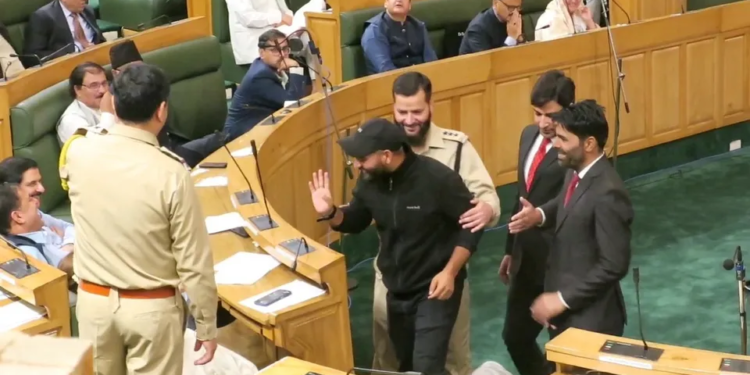 Mehraj Malik marshalled out of J&K assembly during social media debate
