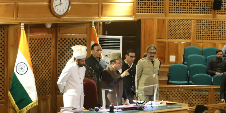 Ruckus after J-K CM moves resolution for full statehood restoration in assembly; house adjourned