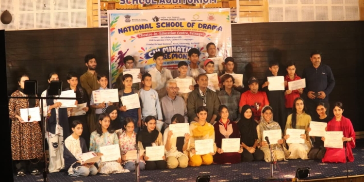 NSD TIE Centre Srinagar Marks Grand Culmination of 15-Day TIE Workshop with Mesmerising Presentations by students