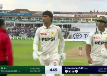 Razaullah’s six-hitting debut caps Pakistan’s stunning fightback in Edgbaston test