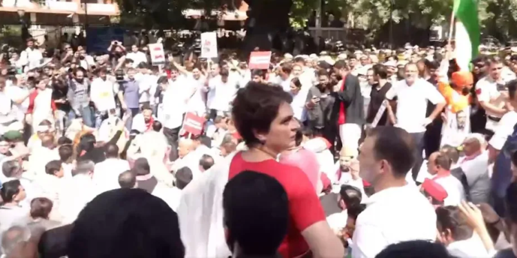 ‘Gyanesh, it’s done bro, time to resign’: INDIA bloc MPs stage sit-in after march to EC stopped