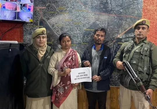 Two domestic helpers arrested in Khanyar theft case; gold ornaments worth Rs 45 lakh recovered