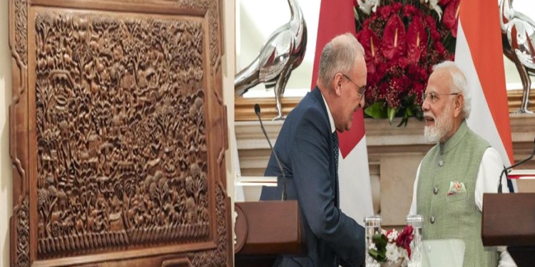 PM Modi gifts award-winning Indian cheeses, Kashmiri walnut panel to Swiss President